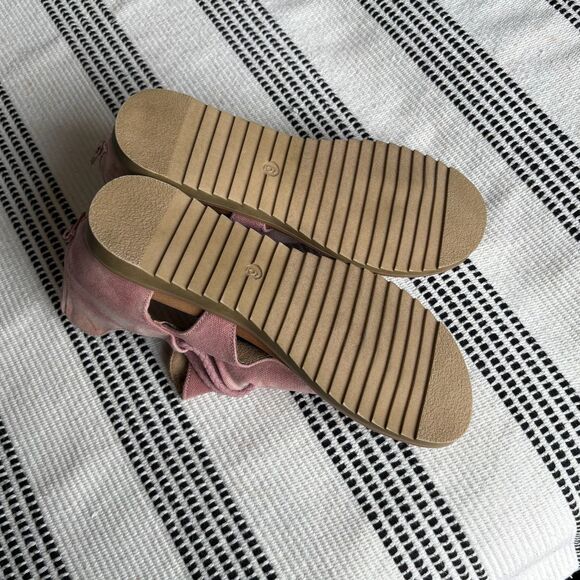 Very G Womens Dusk Pink Canvas Thong Sandals Shoes 6 Medium - Picture 8 of 9